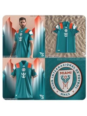 Inter Miami 2024 Football Club Third Jersey Medina 101 XL Soccer Dolphins Royal